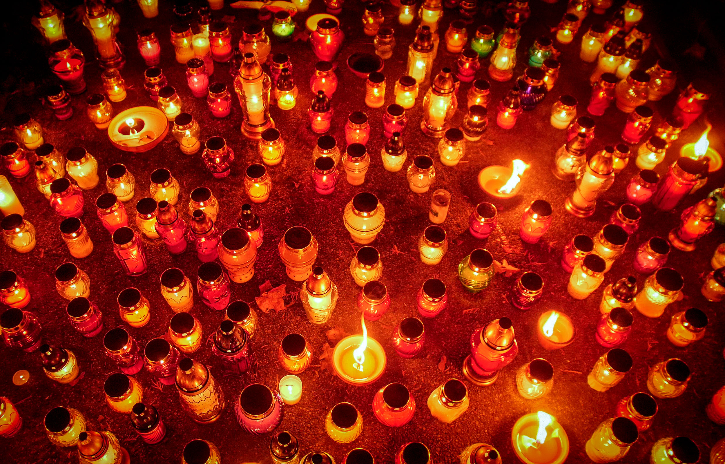 All Saints Day in Poland - Powazki Cemetery